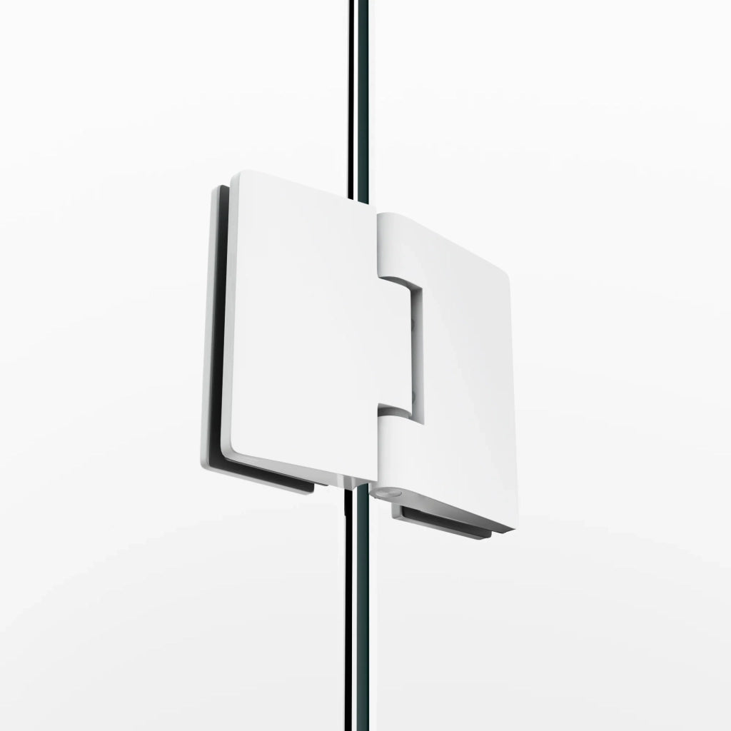 Box doccia frontale GLASS 2 fissi + 2 porte battenti 142.5 cm (139,5-145,5; 40+35+35+40) bianco trasparente