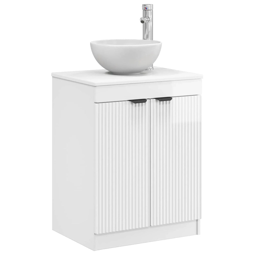 Mobile da Bagno | Armadio da bagno Bianco Lucido 54 x 41 x 70 cm