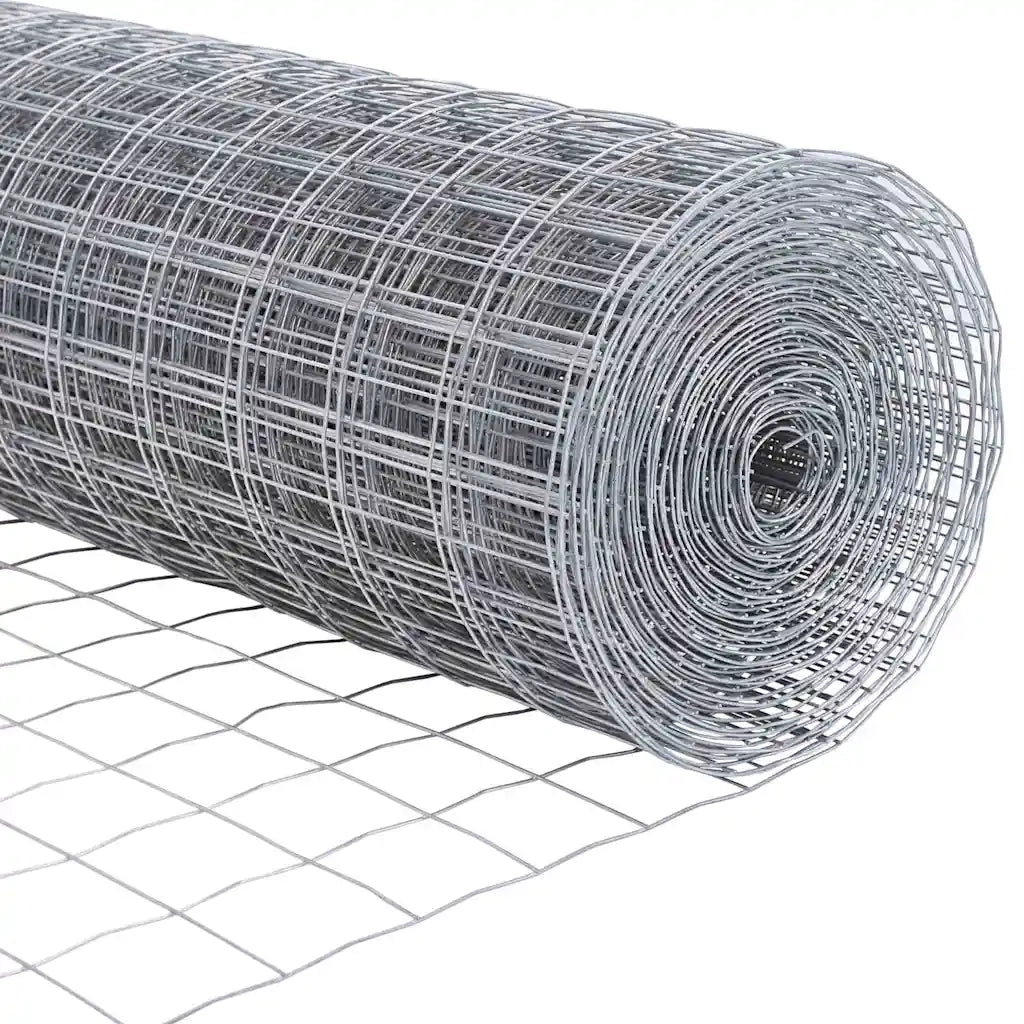 Recinzione con Posto Argento 0,4 x 50 m Acciaio e PVC 3350534