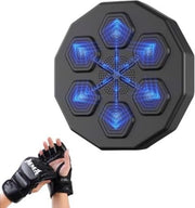 Macchina da pugilato - Allenamento pugilistico - Macchina da pugilato - Macchina da pugilato per adulti - 40 x 40 cm - 2,5 - Nero - Macchina da pugilato + guantone da boxe