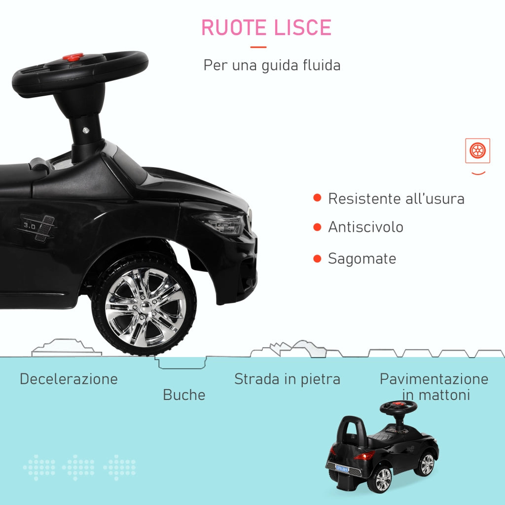 Macchinina per Bambini Cavalcabile ¨C Minimal ¨C Nero
