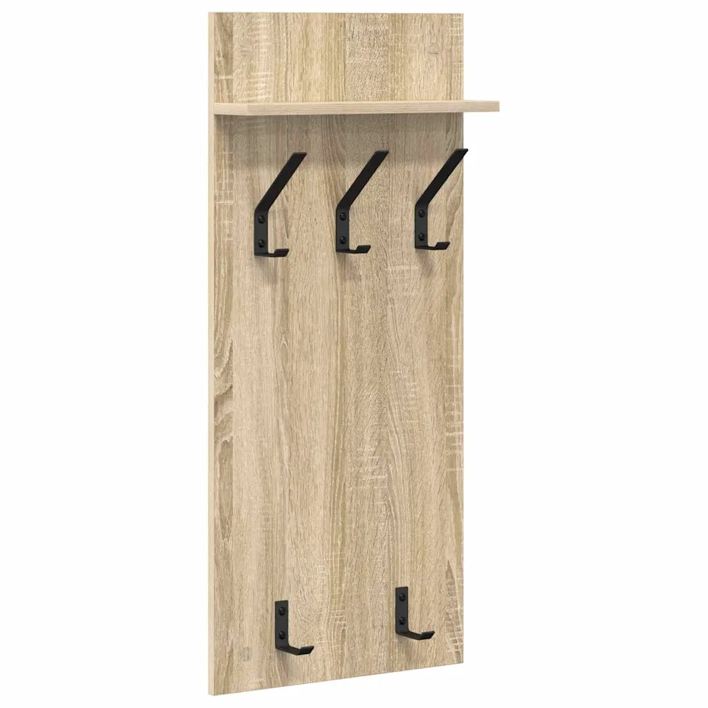 Appendiabiti a muro A parete Rovere Sonoma 40 x 10 x 90 cm 874453