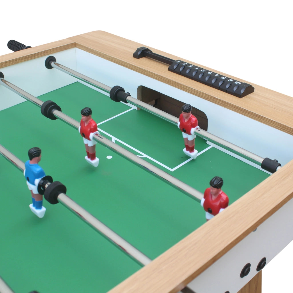 Calciobalilla 120cm bianco e legno