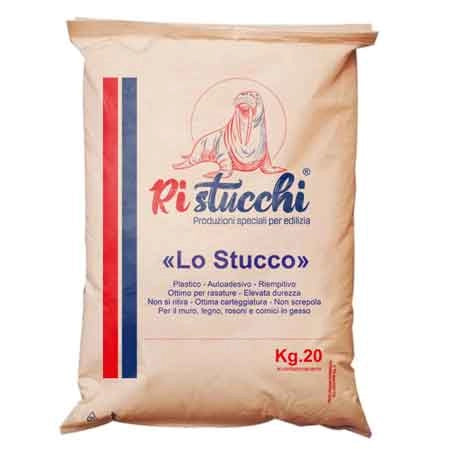 STUCCO IN POLVERE 'LO STUCCO' 5 kg - 4 pezzi- RISANAMUR
