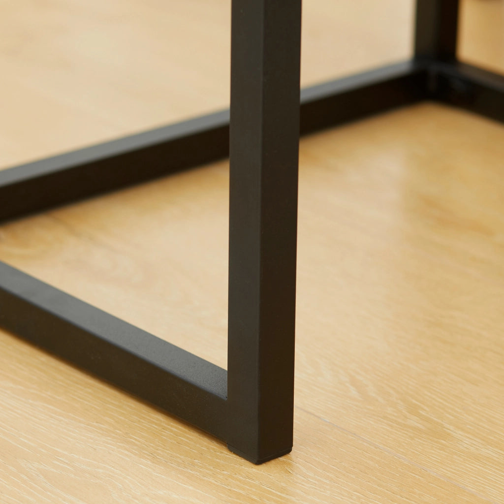 CONSOLLE 40x30x76 cm in legno composito e metallo nero