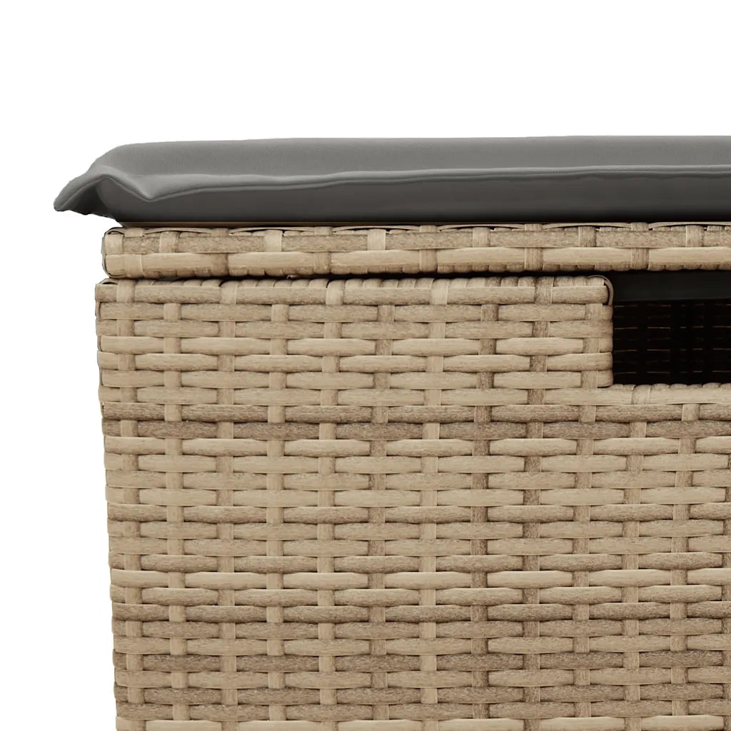Set Divano da Giardino 6 pz con Cuscini Beige in Polyrattan 3325625