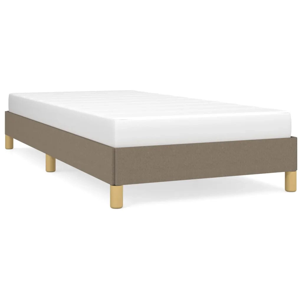 Giroletto senza Materasso-Struttura Letto Tortora 90x190 cm Tessuto 207458