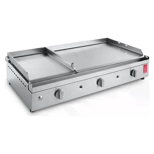 Piastra cottura pla.net 0201143 chef plancia 80 mix inox satinato