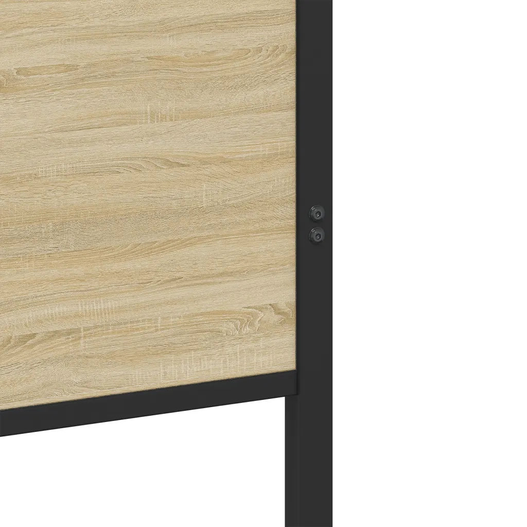 Giroletto senza Materaso in Metallo Rovere Sonoma 120x200 cm 4007732