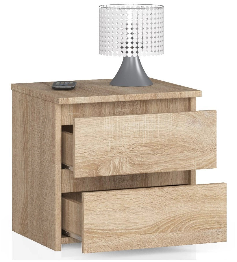 Comodino AKORD CL2 Sonoma Quercia 40 cm 2 cassetti 40x35x40 cm