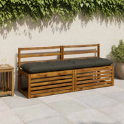 Cuscini per Panchina VIANEN 2 pz 100% Poliestere Antracite 952889