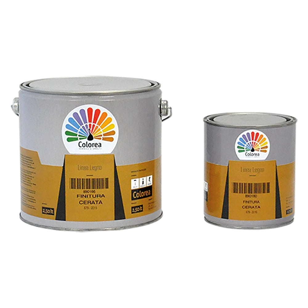 VERNICE A FINITURA CERATA 'COLOREA' Lt. 2,5 Incolore- 2 pezzi  - COLOREA