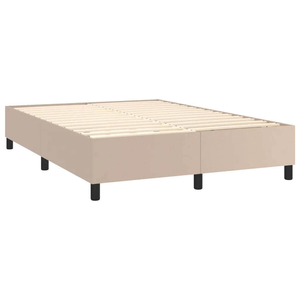 Giroletto a Molle con Materasso Cappuccino 140x190cm Similpelle 3144607