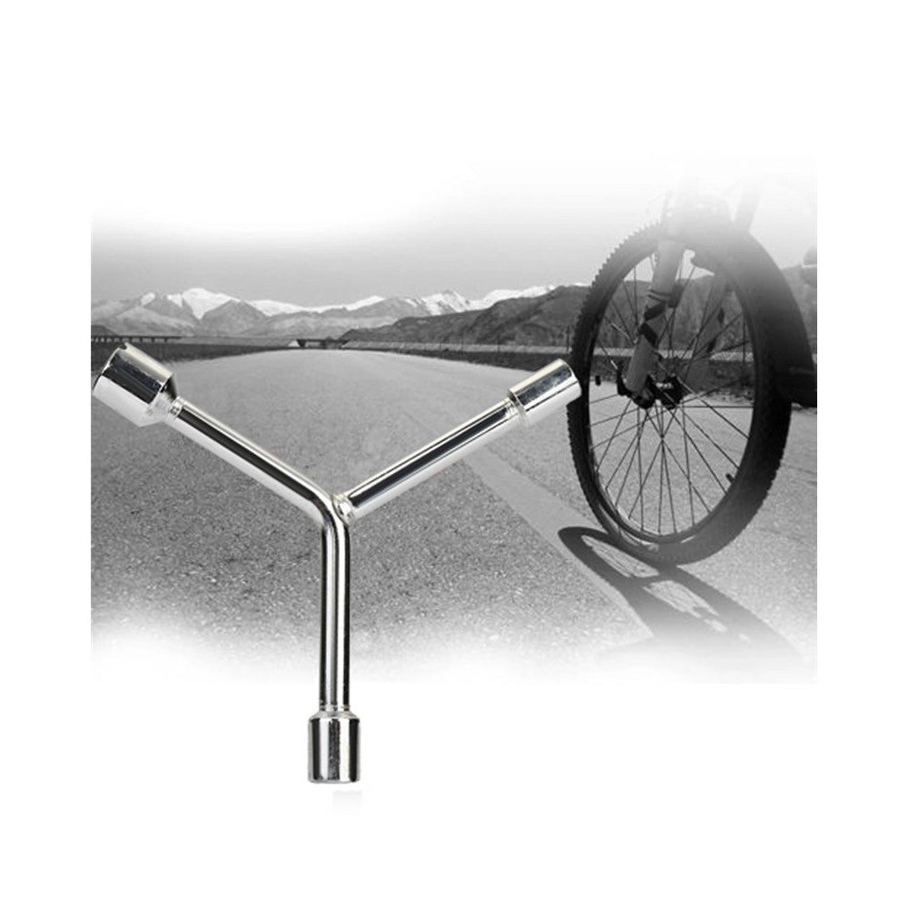 Trade Shop - Chiave Esagonale Bussola Svita Bulloni Cambio Ruota Bicicletta Inox 8-10-12 Cm -