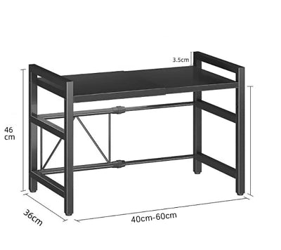 Appendiabiti scorrevole con ripiani ¨C Zephmum ¨C Nero 90x51x40
