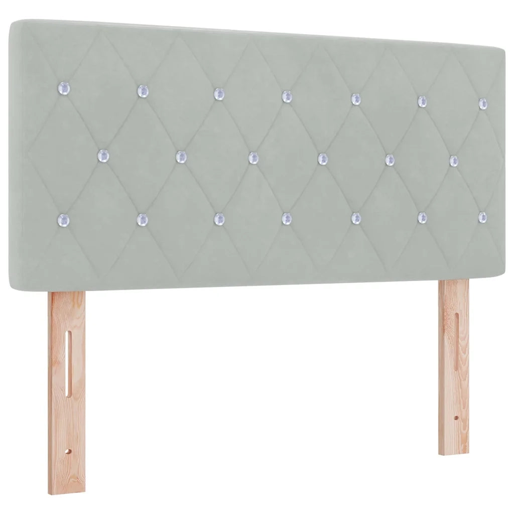 Testiera-Testata-Testiera Decorativa Grigio chiaro 100 cm Pelle Sintetica 751519