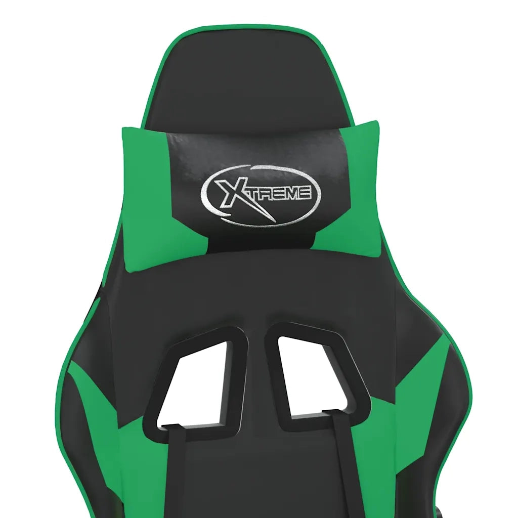 Sedia da Gaming | Sedia da e-sports Nera e Verde in Similpelle