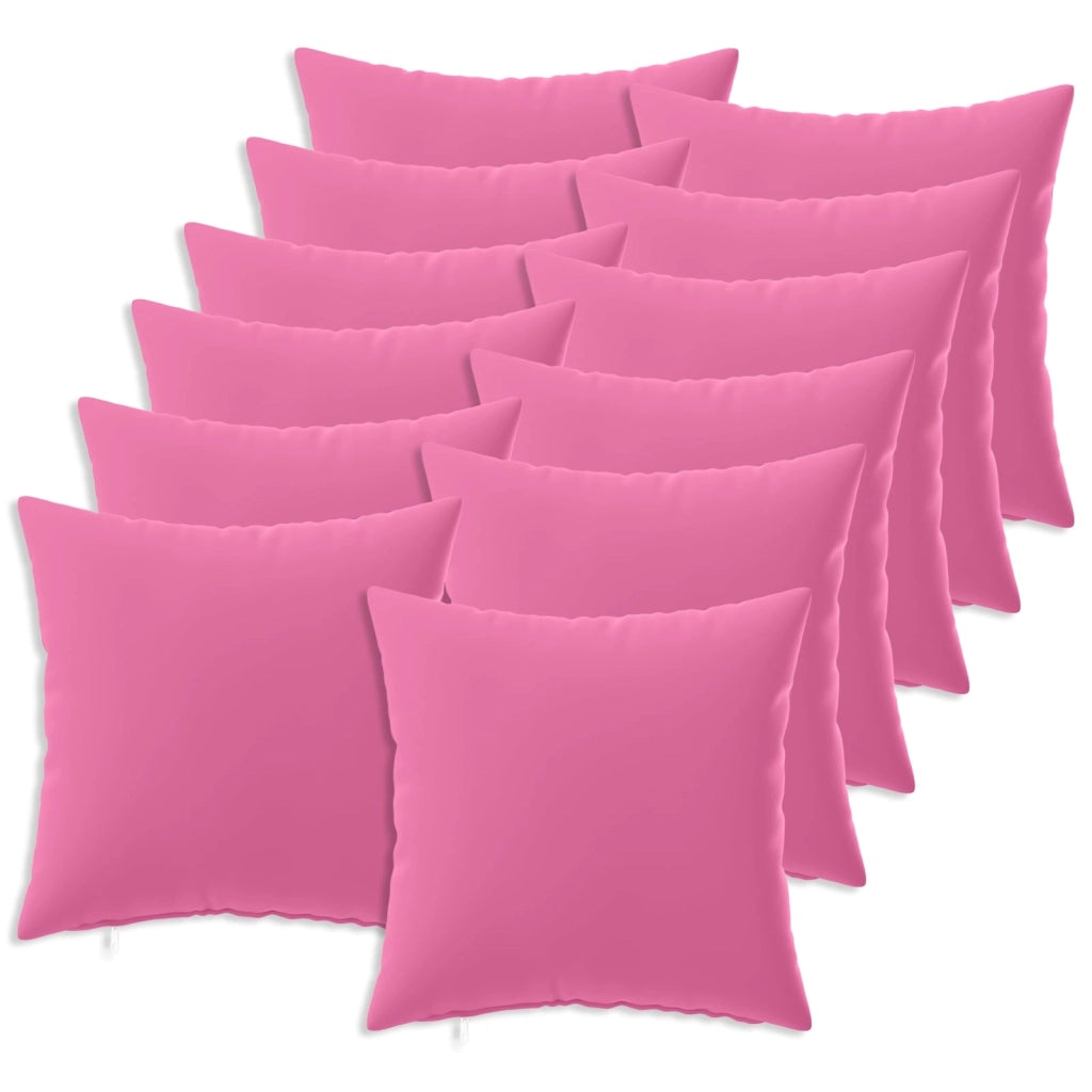 Cuscino 12 pz HEERLEN Rosa 50 x 50 cm Poliestere 927156