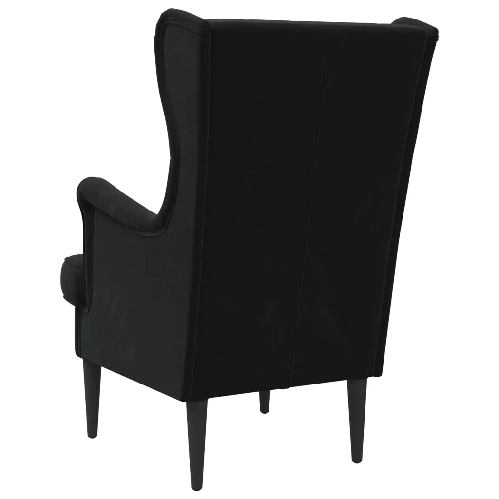 Poltrona | Sedia Relax Nero Velluto