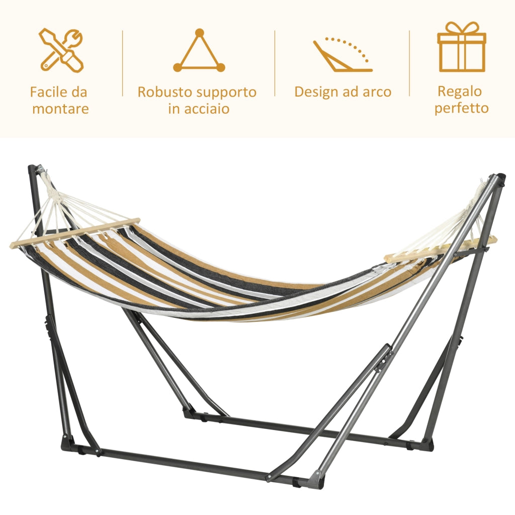 Amaca Autoportante ¨C Zephmum ¨C Grigio Struttura Acciaio Pieghevole