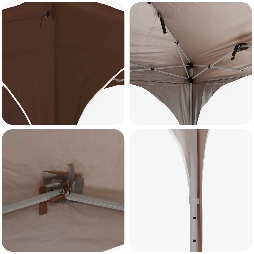 Tenda per feste a pop-up Marrone 575 x 288 x 245 cm 42019896