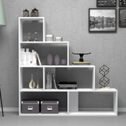 Libreria a scala Alis 145x145 cm colore bianco