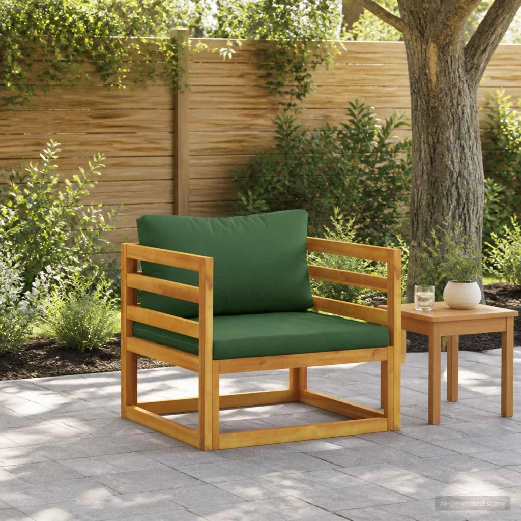 Poltrona componibile con cuscini Legno di Acacia Massello 42028322
