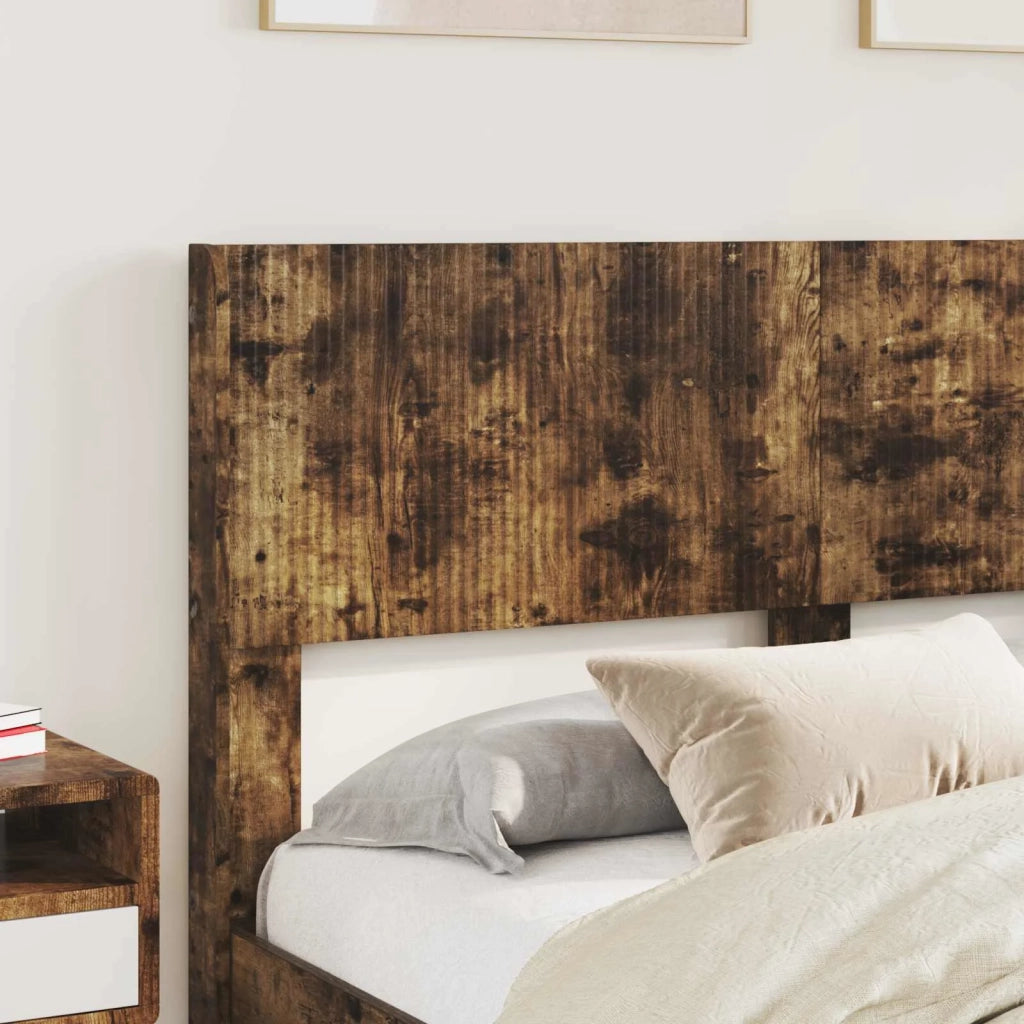 Struttura del letto con stoccaggio e testata Rovere Fumo 3414303