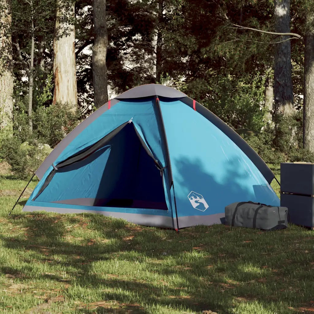 Tenda da campeggio | Tenda da campo a Cupola per 2 Persone Blu Impermeabile