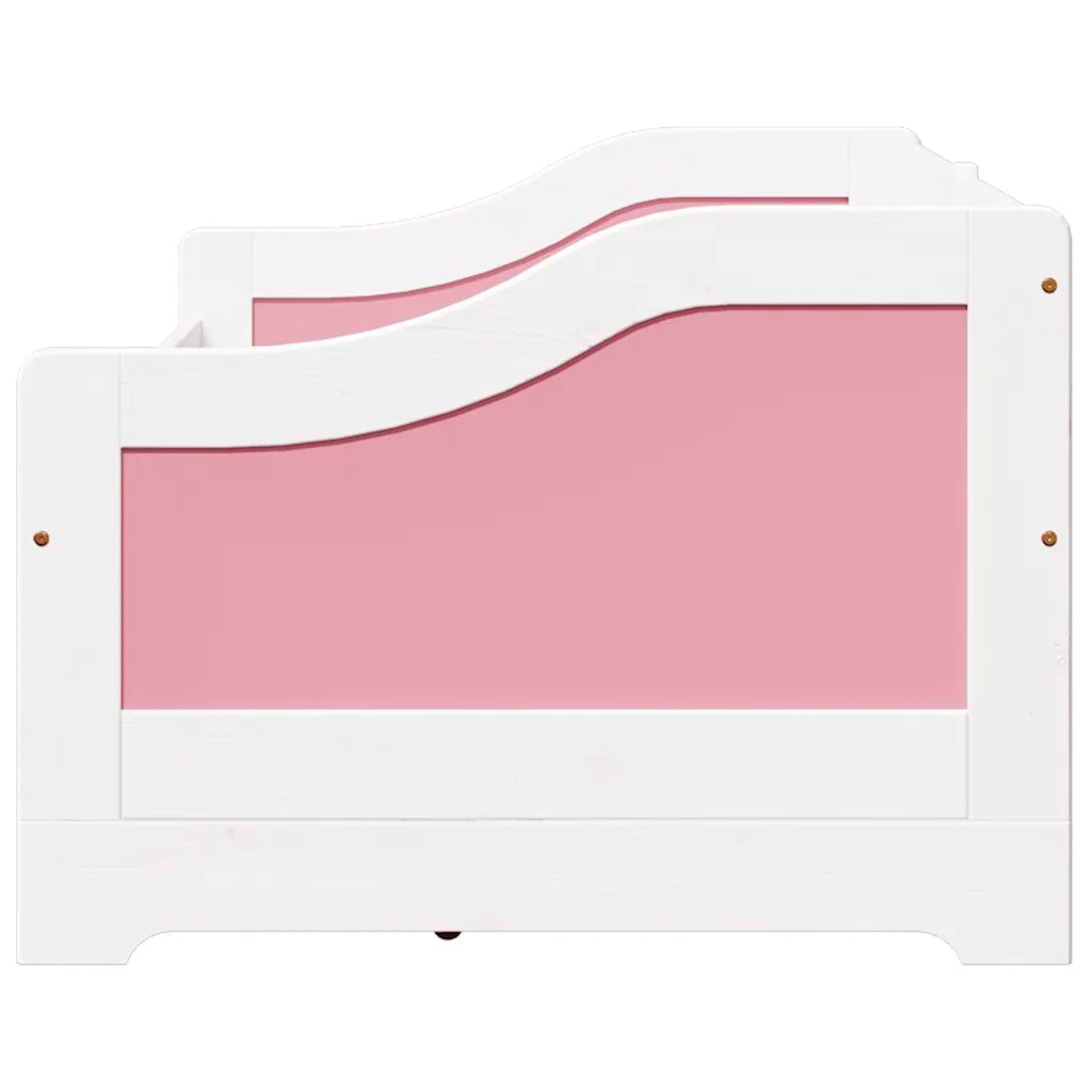 Dormeuse 3 Cassetti senza Materasso Bianco&Rosa 90x200 cm IRUN 3314685