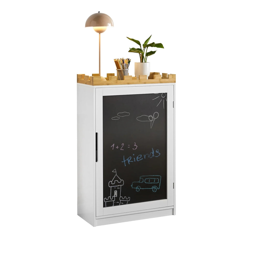 Cassettiera per bambini Scaffale per libri Armadietto portaoggetti Scaffale per cameretta L63xP30xA100cm, KMB43-W