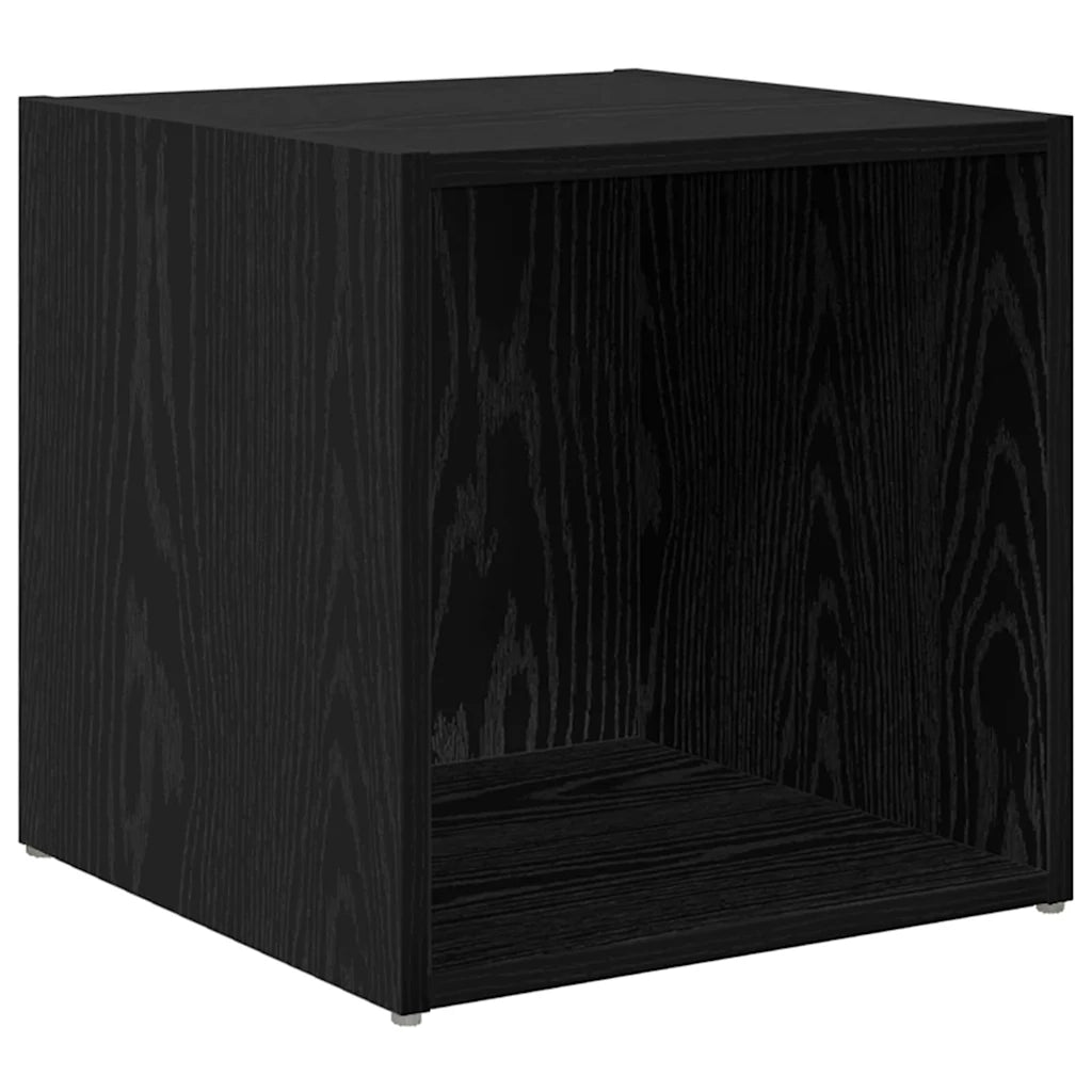 Set mobile TV 2 pz Nero Legno ingegnerizzato