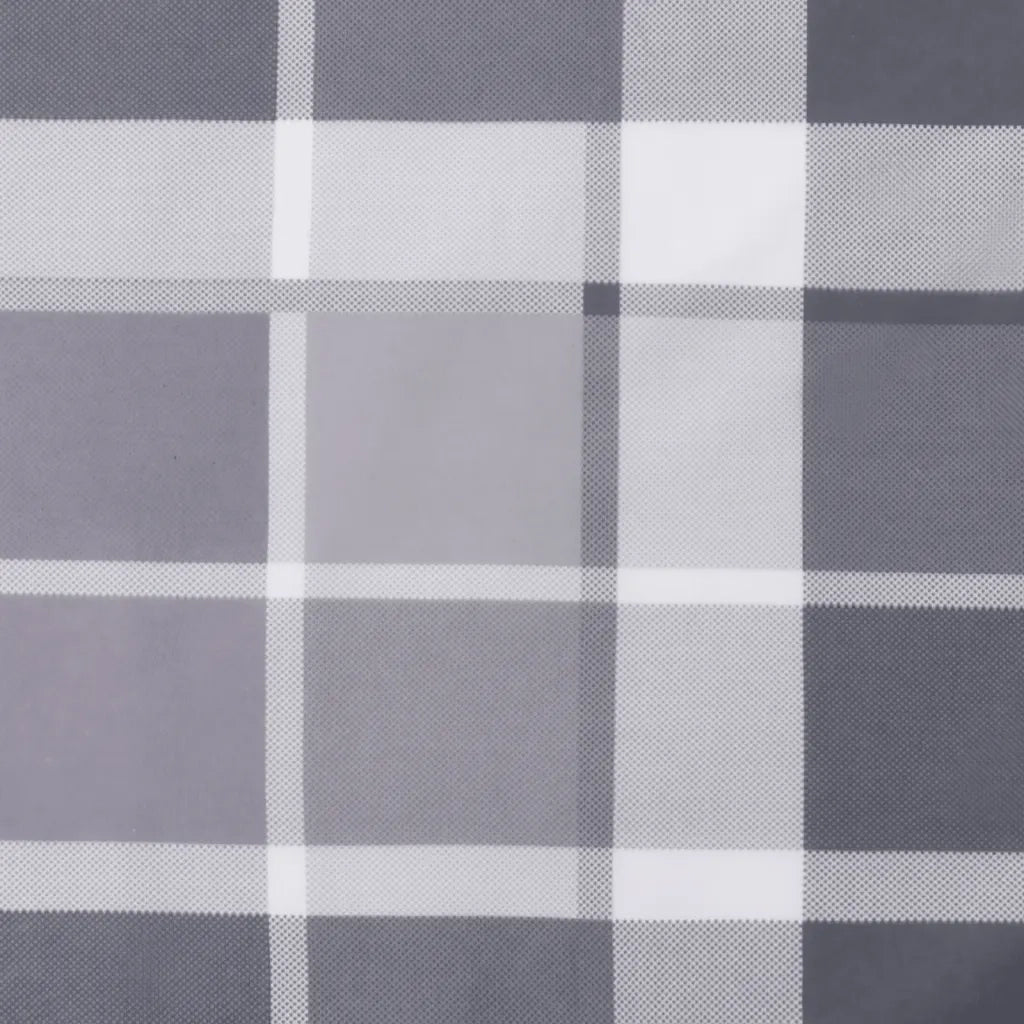 Cuscino per Pallet a Quadri Grigi 70x70x12 cm in Tessuto 360483