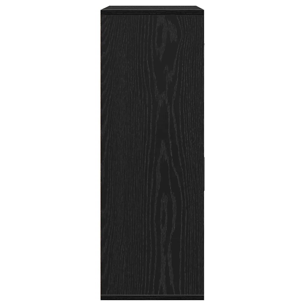 Credenza-Buffet-Armadio da cucina Rovere Nero 60 x 30 x 84 cm Legno multistrato