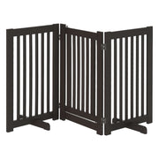 Cancello per Bambini e Cani ¨C Minimal ¨C 155x76 cm Legno Scuro