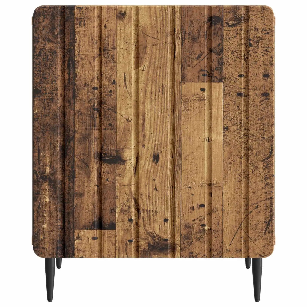 Set di 2 Comodini | Armadio da Notte | Mobiletto da notte Legno antico 43 x 34,5 x 52 cm