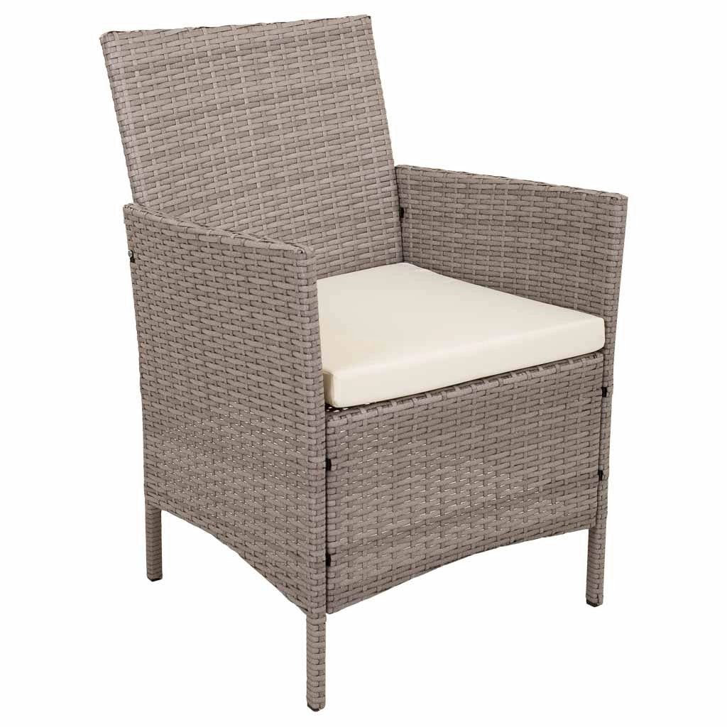 Set tavolo grigio e 2 poltrone
