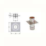 Piastra con elemento diritto d.1 30 inox aisi316l