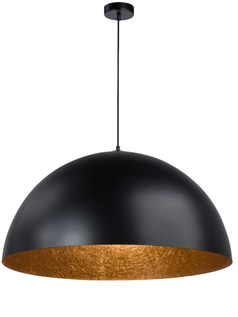 Lampada a sospensione Sfera nero/rame Ø70 E27 Sigma
