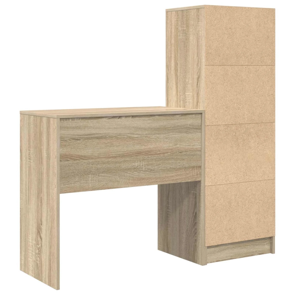 Scrivania con cassetto con lo scaffale 2 pcs Rovere Sonoma 3337315