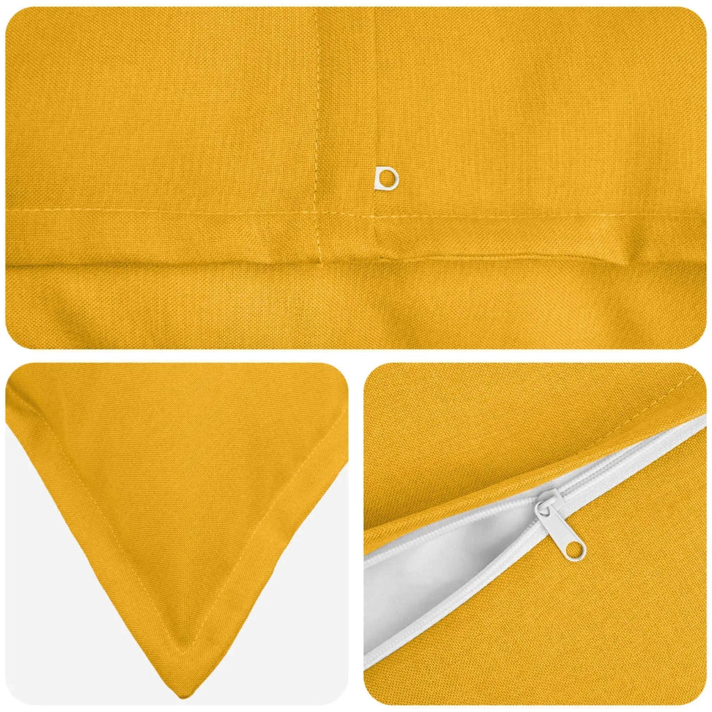 Cuscino 12 pz HOUTEN Giallo Chiaro 40 x 40 cm Lino 932763