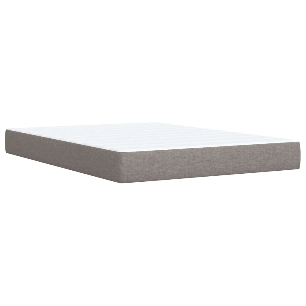 Letto box spring con materasso Tortora 140 x 200 cm Tessuto 3454152