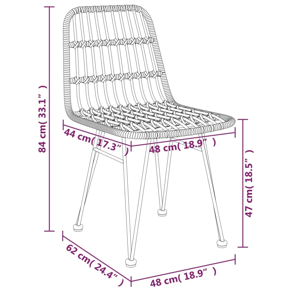 Set da pranzo/mobili da giardino in resina nera da 7 pezzi 02_0014378