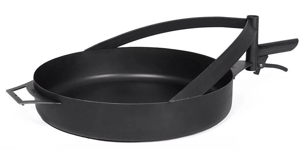 Barbecue Padella in Acciaio Naturale da 50cm con Manico per Braciere “BANDITO” e “MONTANA X”.