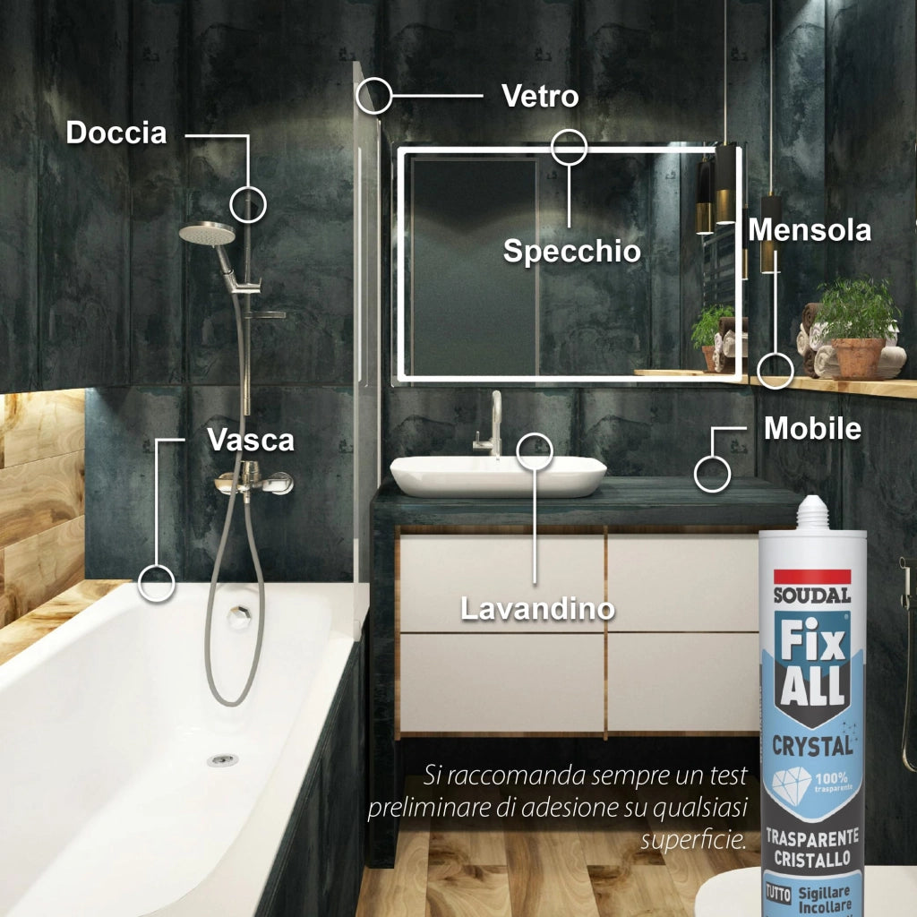 Fix All Crystal Soudal Trasparente Ml 290