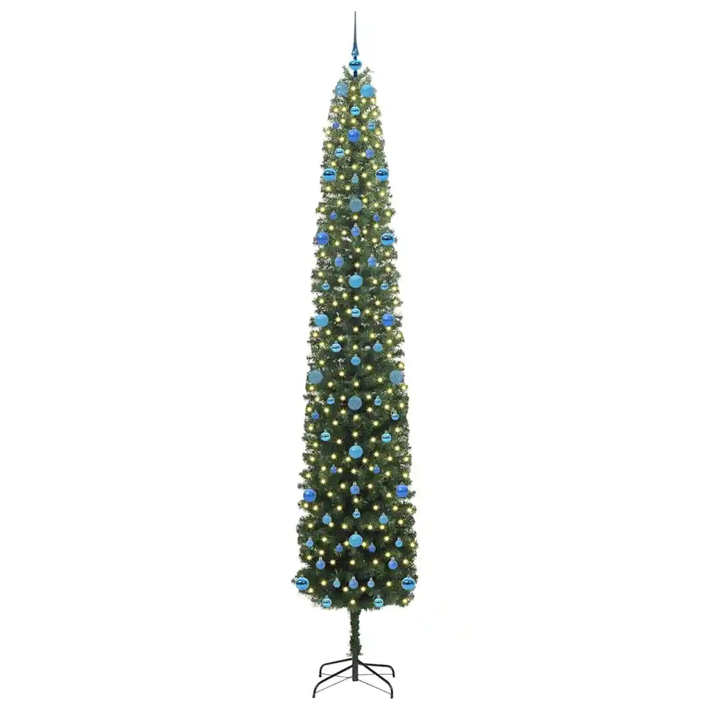 Albero di Natale | Decorazioni natalizie artificiale con 300 LED Verde 270 cm