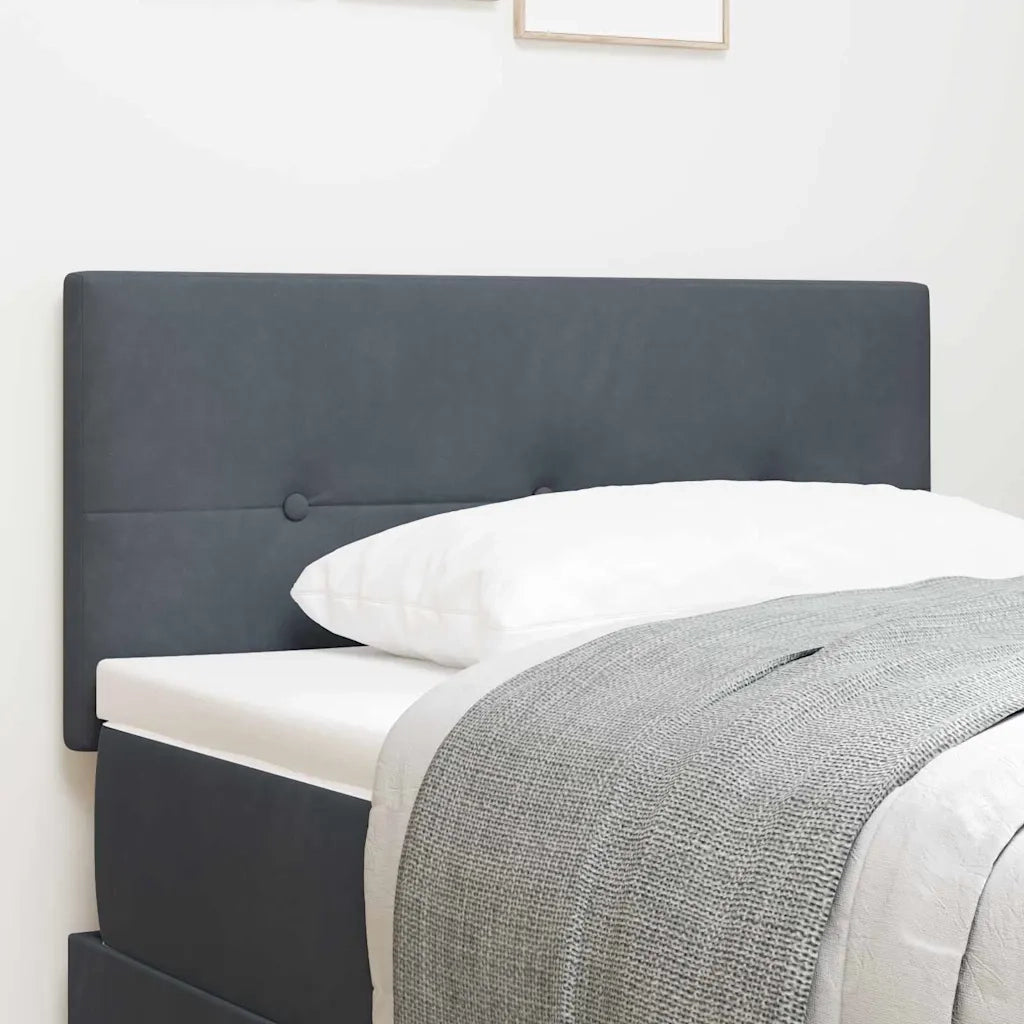 Testiera | Testata LED con strisce LED Grigio 90 cm Velluto