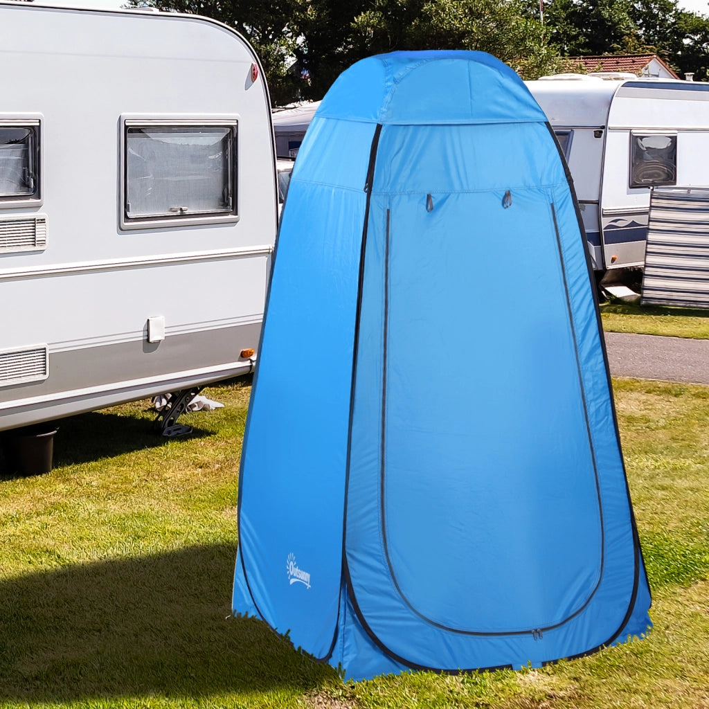 Tenda Doccia Pop-up Portatile da Campeggio Cabina Spogliatoio e WC per Spiaggia e Outdoor con Finestra e Borsa