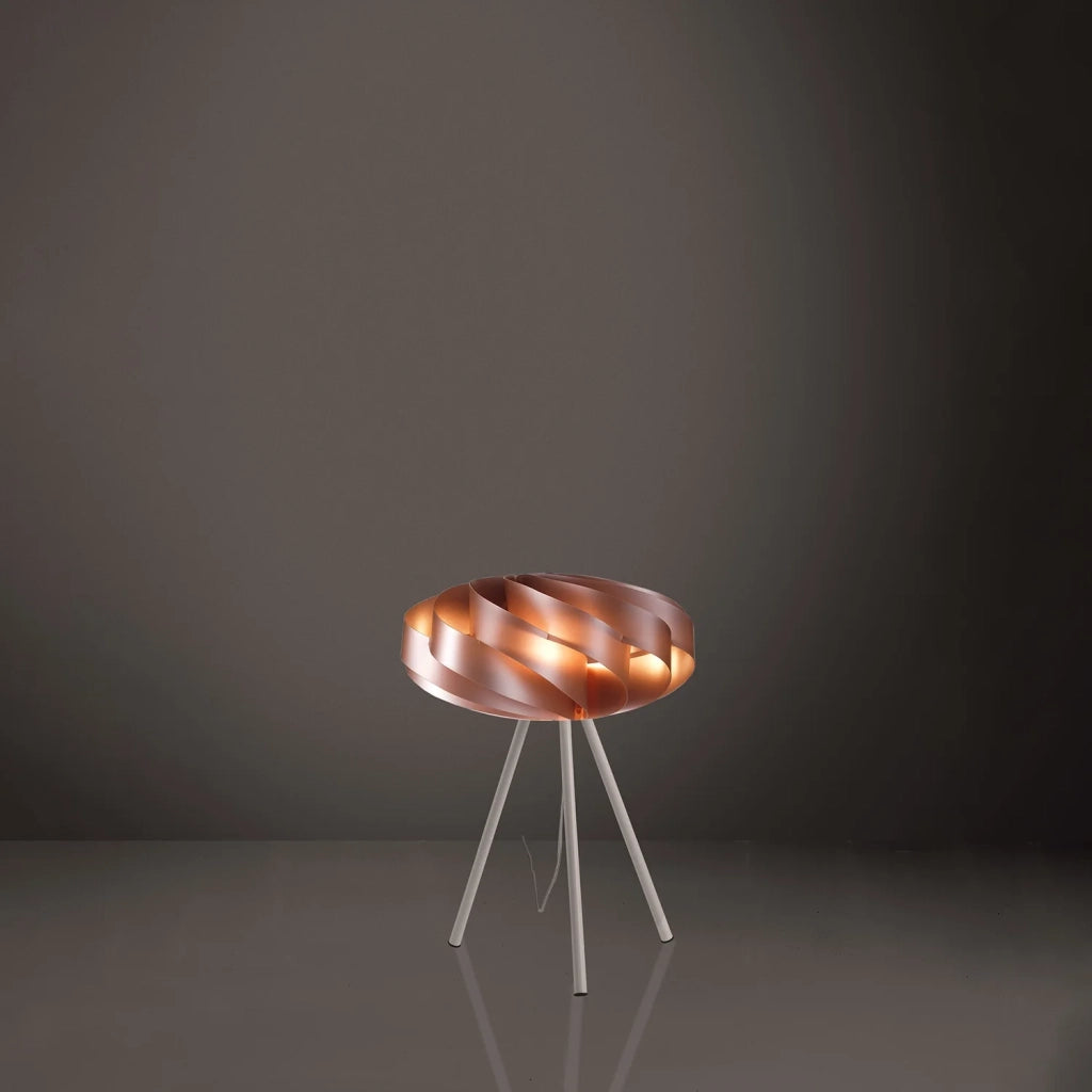 Lampada Da Scrivania-Ufficio Moderna Flat Polilux ® Rame E Metallo 1 Luce E27