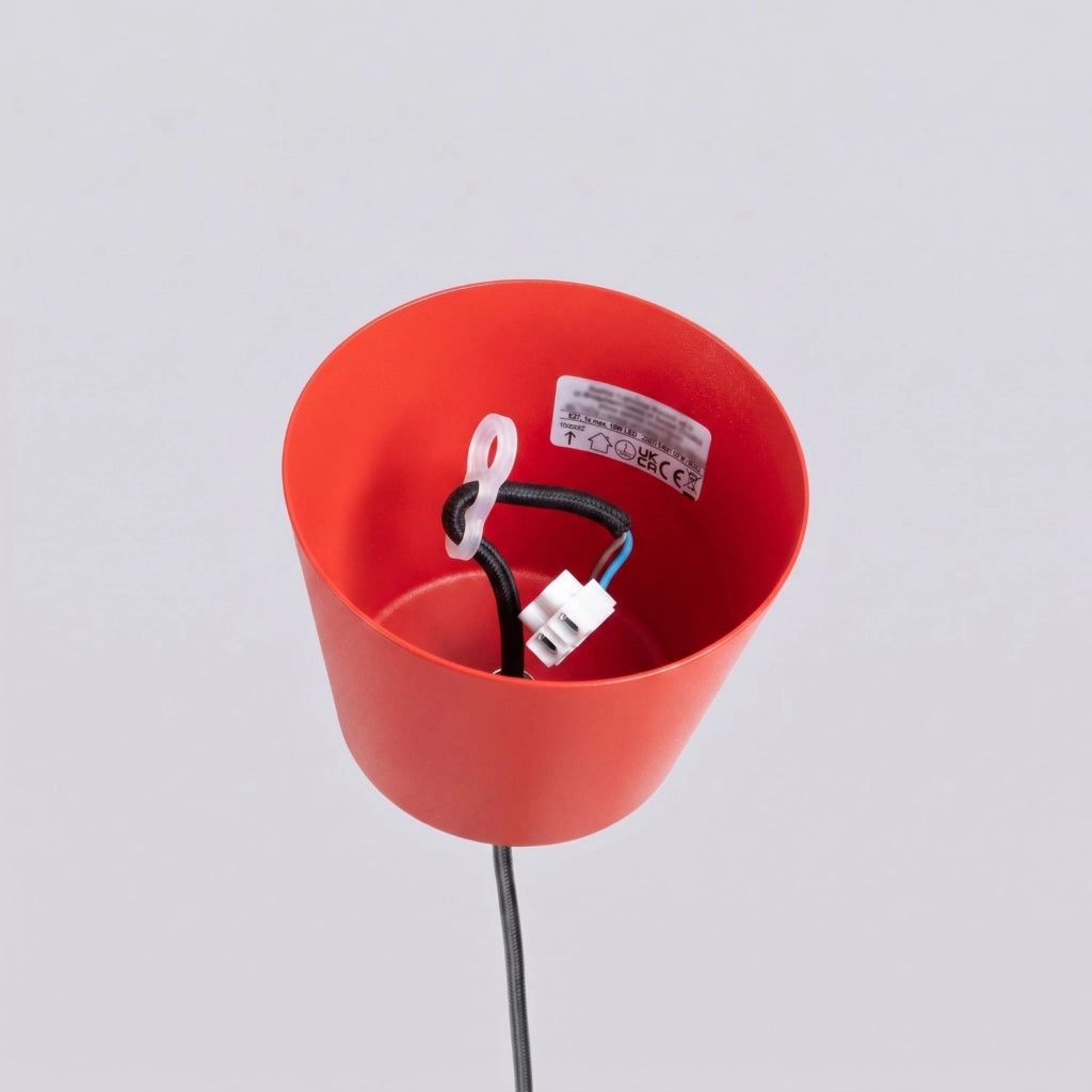 Lampada a sospensione BILO rosso